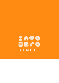 シンプル（white orange)V.325
