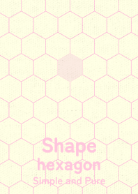 Shape hexagon Baby pink