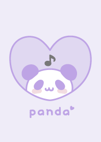 Panda Musical note - Purple