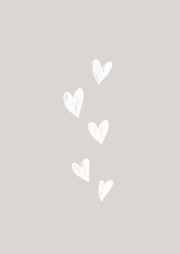 Sand beige color and heart