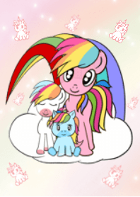 ม้าโพนี่สีหวาน