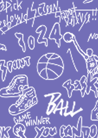 Basketball graffiti 01 purple