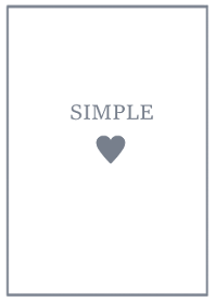 SIMPLE HEART =dusty navy=