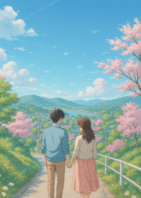 Spring Blossom Valley Path