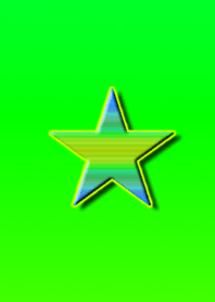 Simple star border emerald