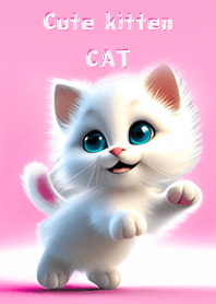 Cute kitten funny cat