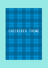 BLUE CHECKERED THEMEj-BLUE GREEN