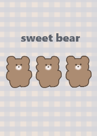 sweet bear /beige blue