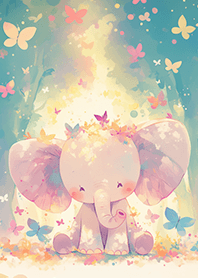 森林の可愛大象❤️