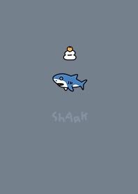 Mochi and surprised shark dull grayblue