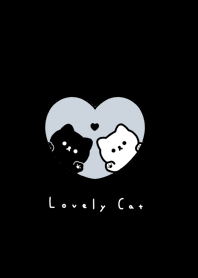 貓和心 | blue gray black
