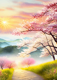 優美な春の風景の着せかえ(Spring-533)