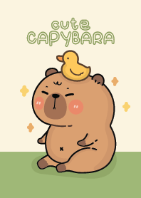 Capybara Cute : Green