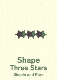 Shape Three Stars  Charcoal gray