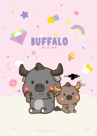 Buffalo Cute Unicorn Kawaii