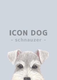 ICON DOG - schnauzer - PASTEL BL/05