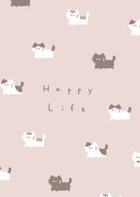 .貓. pink light beige