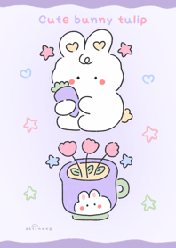 Cute bunny tulip  ^__^