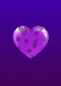 Coffee Heart Purple