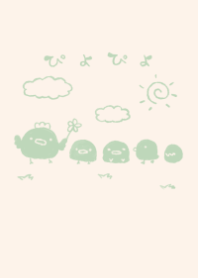 moni piyopiyo dull color green