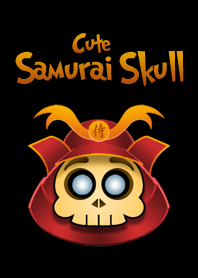 Lucu Samurai Skull tema