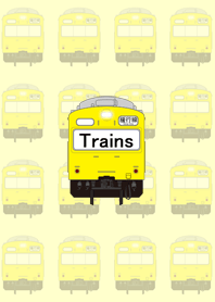 Nostalgic Japanese train (yellow) W