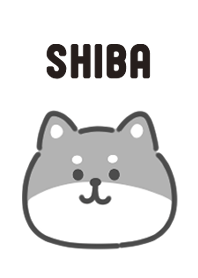 Monochrome shiba inu theme