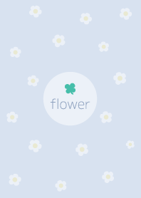 お花<クローバー>ブルー.