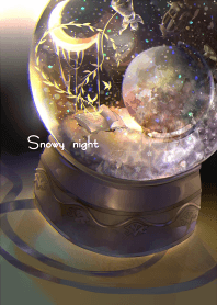 Snowy night.