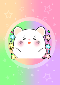 Simple White Mouse  In Pastel Theme