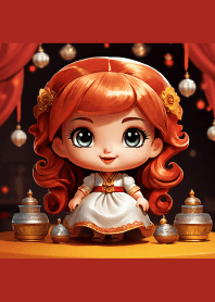Fortune doll cartoon