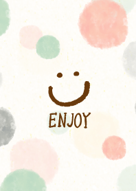 Adult watercolor Polka dot - smile4-