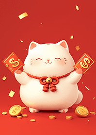 新年旺財の招財貓❤️