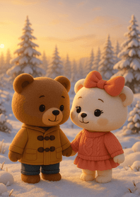 Sunrise Snowfield Cozy Walk