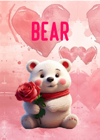 Simple Love You white bear Theme