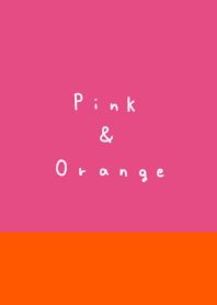 派手。ピンク＆オレンジ。