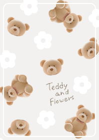 beige Teddy and Flowers 03_2