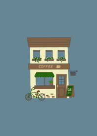 シンプル・cafe / blue gray