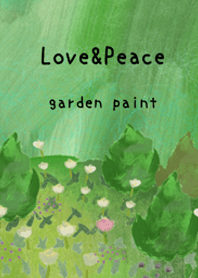 Oil painting art [garden paint 177]