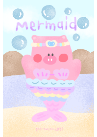 Baby-mermaid pig