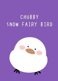 CHUBBY SNOW FAIRY BIRD-PURPLE-YELLOW
