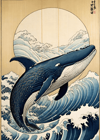 Ukiyo-e - Whale 0a4078
