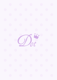 Crown dot -Girly Purple-