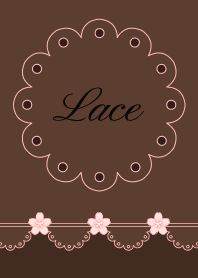 Lace 002-2 (Cherry blossoms/Brown)