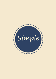 Simple dotted circle - dark blue