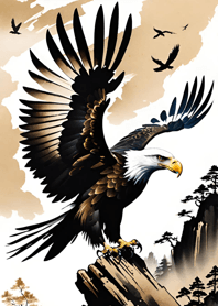 Eagle Spreading Wings 05C910