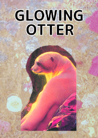 GLOWING OTTER - oil painting