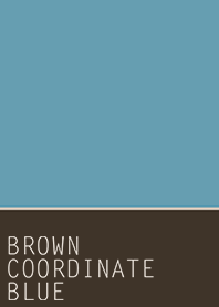 BROWN COORDINATE*BLUE