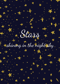 Stars shining in the night sky