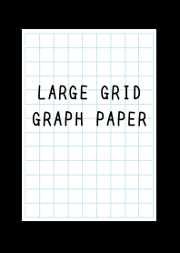 LARGE LIGHT BLUE GRID GRAPH PAPER-BLACKj